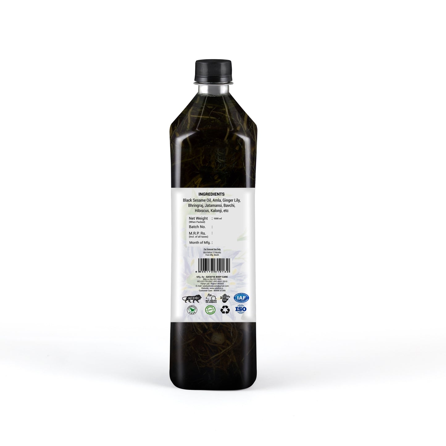 Pure Black Sesame Hair Oil | Best Seller Hair Oil | Ayurvedic Formulation | 100% Results