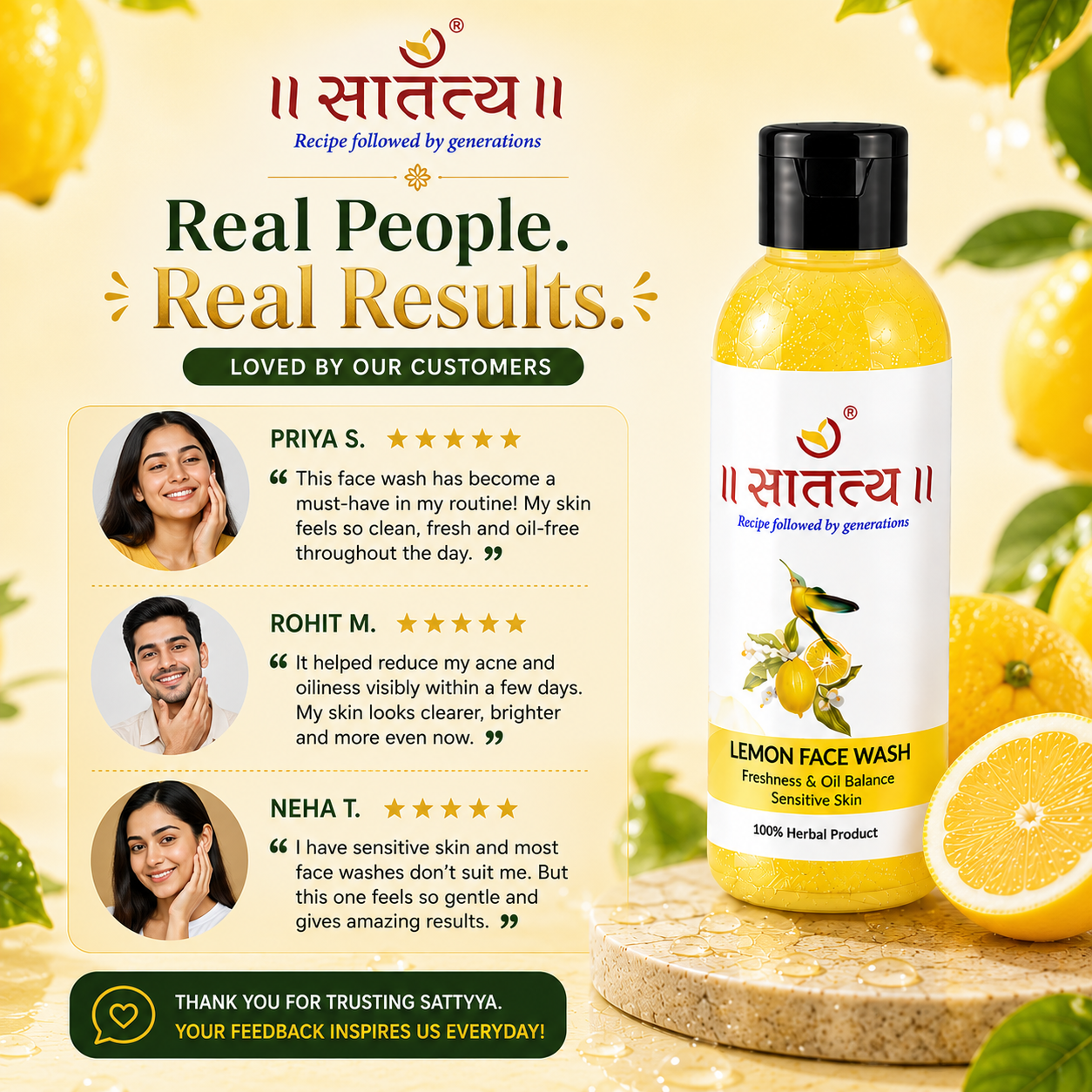 Lemon Extract Face Wash | Skin-cleanser