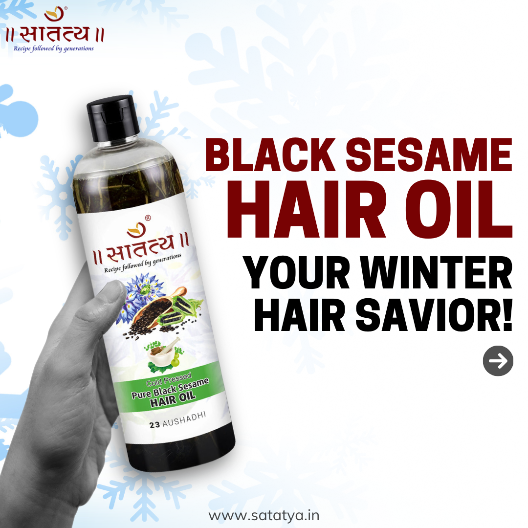 Pure Black Sesame Hair Oil | Best Seller Hair Oil | Ayurvedic Formulation | 100% Results