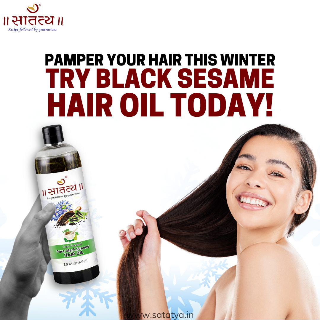 Pure Black Sesame Hair Oil | Best Seller Hair Oil | Ayurvedic Formulation | 100% Results