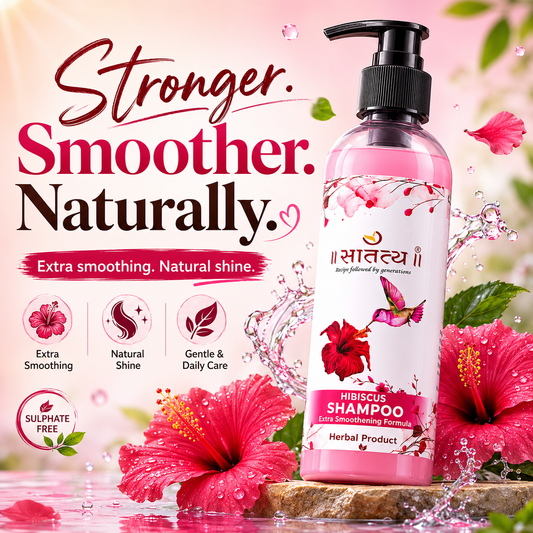 Satatya Hibiscus Shampoo for smooth and shiny hair