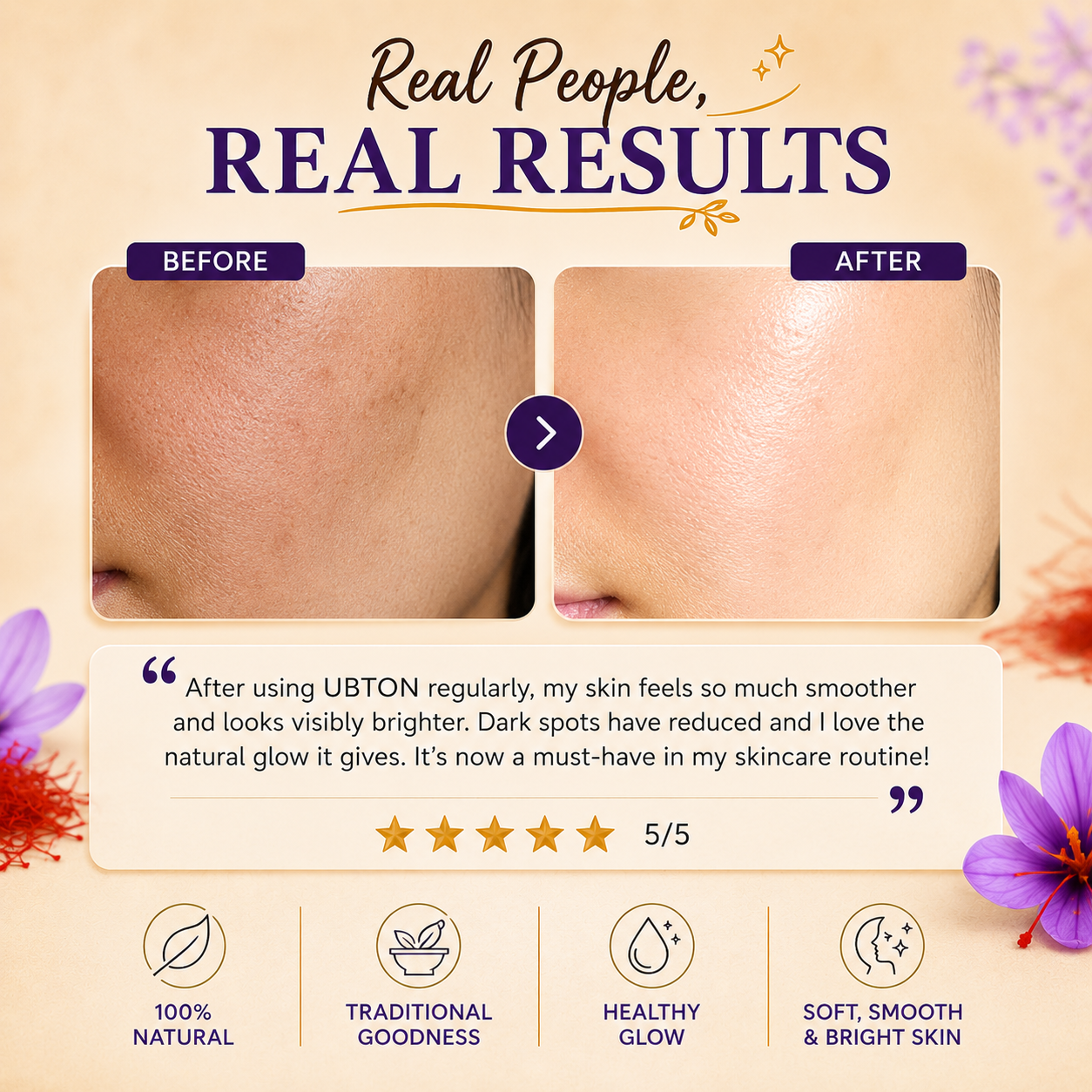 Dry Fruit & Saffron Ubtan | Bridal Glow Powder