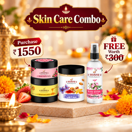 Festive Radiance Combo - Free Rose Water