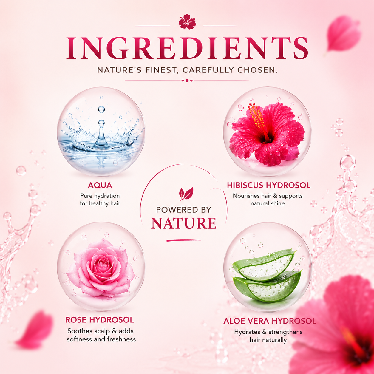 Hibiscus Shampoo | Sulphate-Free Daily Cleanser for Smooth & Naturally Shiny Hair