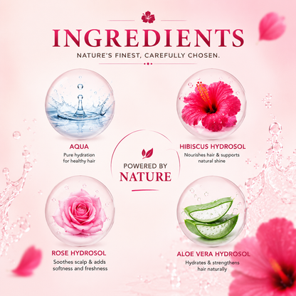 Hibiscus Shampoo | Sulphate-Free Daily Cleanser for Smooth & Naturally Shiny Hair
