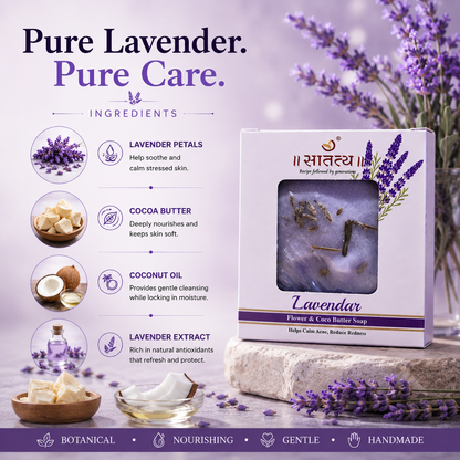 Lavender Handmade Soap | Soothing & Nourishing Bath Bar for Healthy-Looking Skin