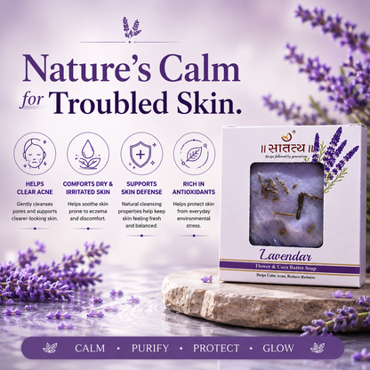 Lavender Handmade Soap | Soothing & Nourishing Bath Bar for Healthy-Looking Skin