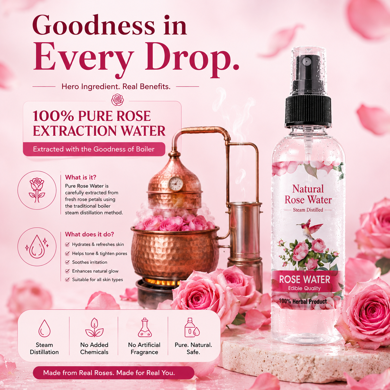 Natural Rose Water
