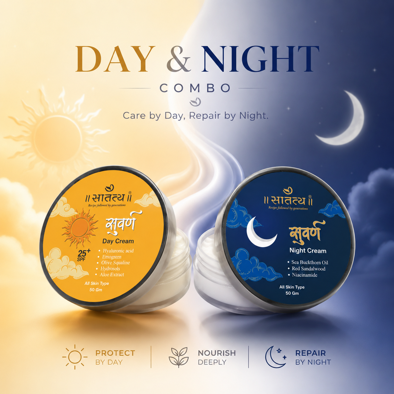 Day & Night Cream Combo I Flat 20% off