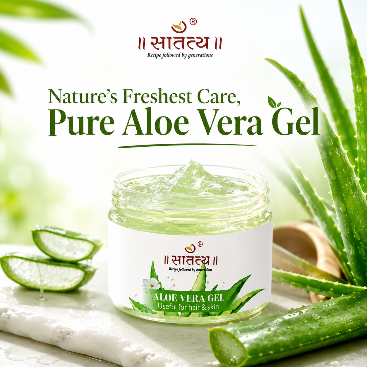 Natural Aloe Vera Gel | Skin Cleanser
