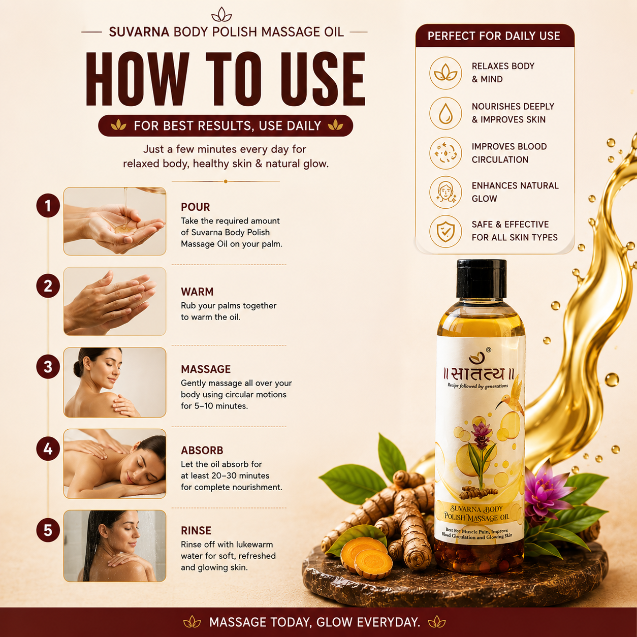 Body Massage Oil | Polish Oil | Pain Relief Oil