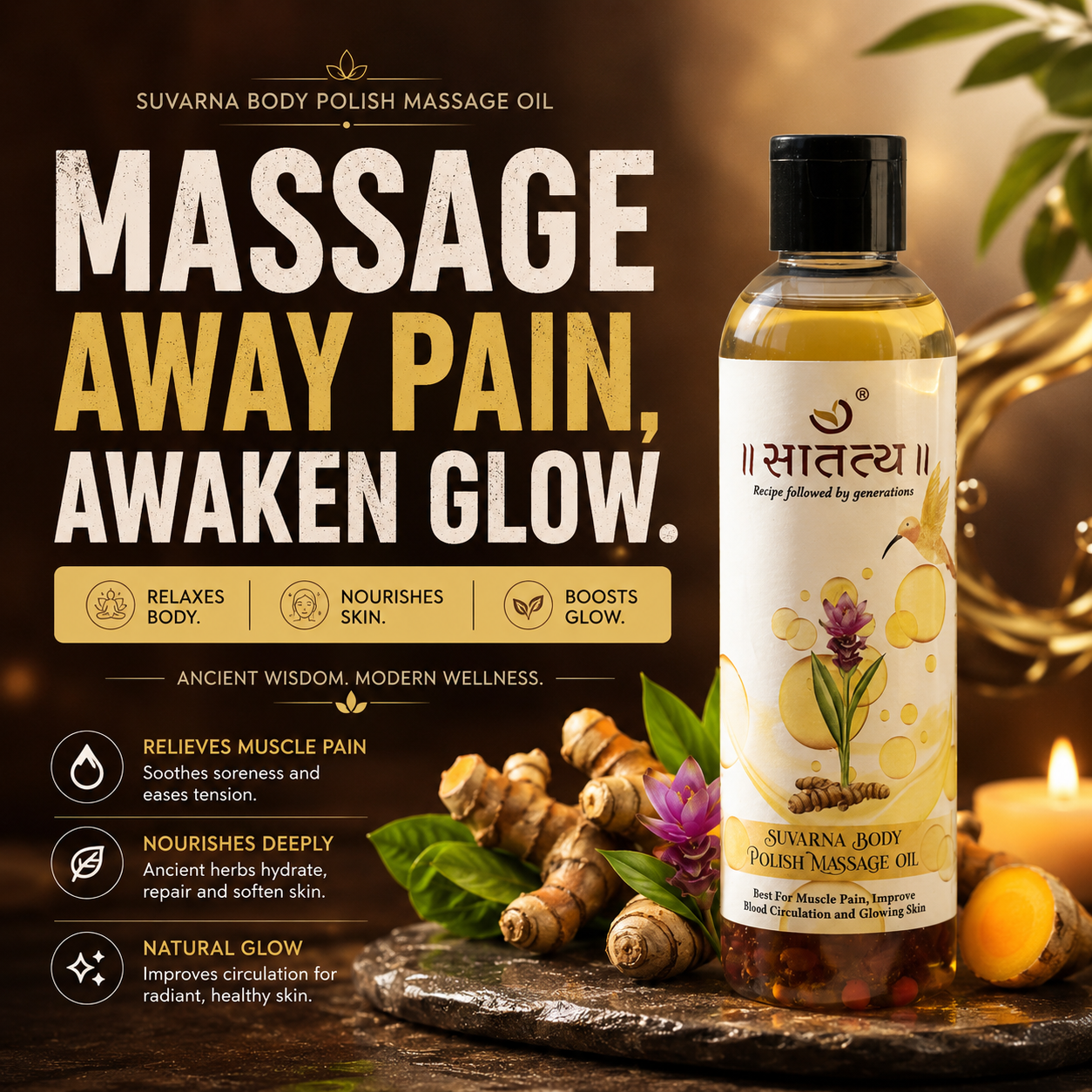 Body Massage Oil | Polish Oil | Pain Relief Oil