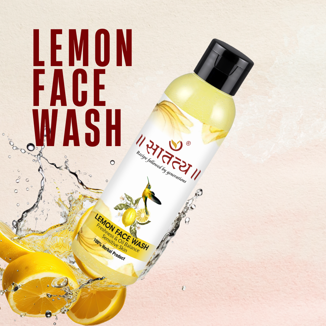 Herbal Lemon Face Wash for glowing skin