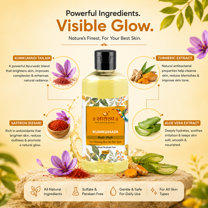 Kumkumadi Glow Body Wash | Fight Dark Spot | Glowing Skin