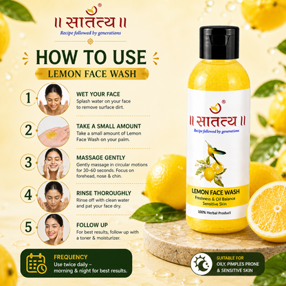 Lemon Extract Face Wash | Skin-cleanser