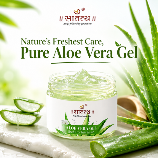 Pure Aloe Vera Gel with natural aloe extract for hydrated skin, healthy hair and daily skincare