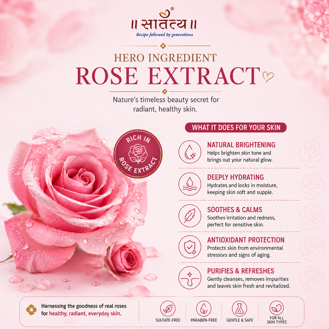 Rose Face Wash | Bright & Clear Skin