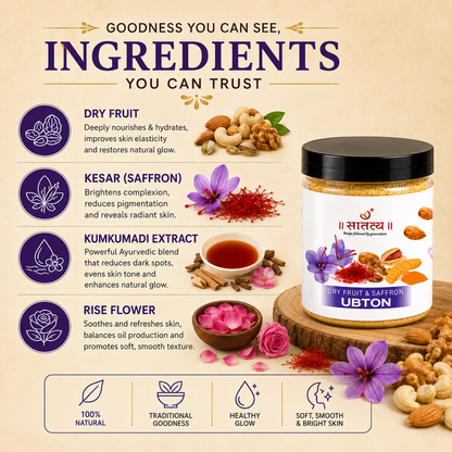 Dry Fruit & Saffron Ubtan | Bridal Glow Powder