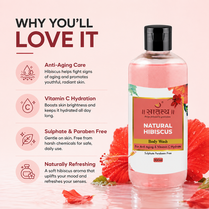 Anti-aging Hibiscus Body Wash satatya