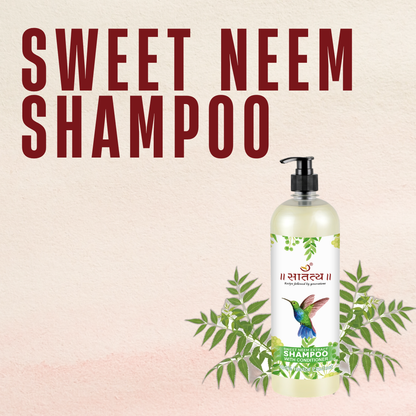 Sweet Neem Extract Shampoo | Anti-hairfall | Stronger & Shiner Hair | Ayurvedic Formulation